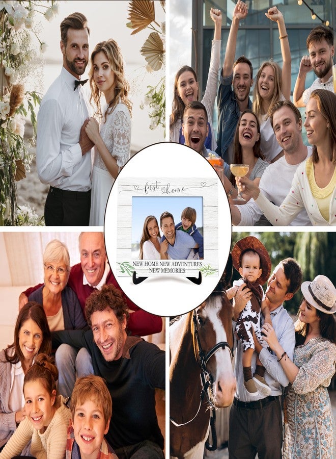 KFNER House Warming Picture Frame Gift, New Home New Adventures New Memories Photo Frame Gifts for Women Men Newlyweds New Homeowner, First Home Greenery Picture Frame for Housewarming Favors -28 - Image 4